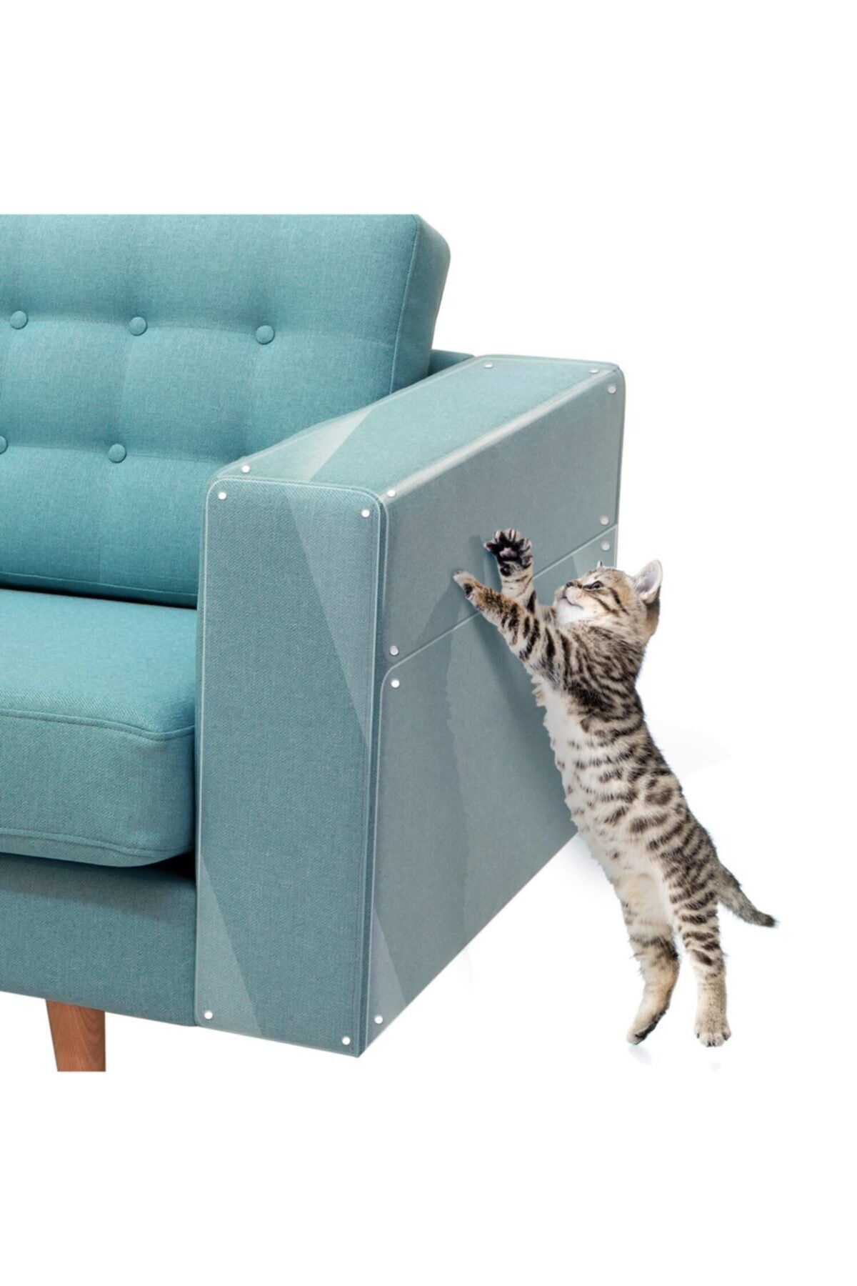 Kedi Koltuk Mobilya Koruyucu Tırmalama Caydırıcı Parlak Kendinden Yapışkanlı Şeffaf Folyo 50 x 1 Metre