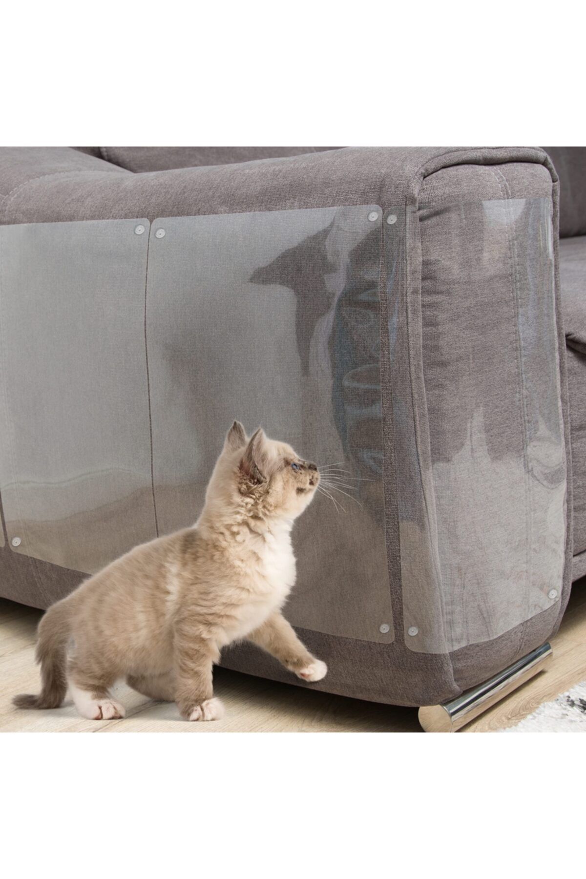 Kedi Koltuk Mobilya Koruyucu Tırmalama Caydırıcı Parlak Kendinden Yapışkanlı Şeffaf Folyo 50 x 1 Metre