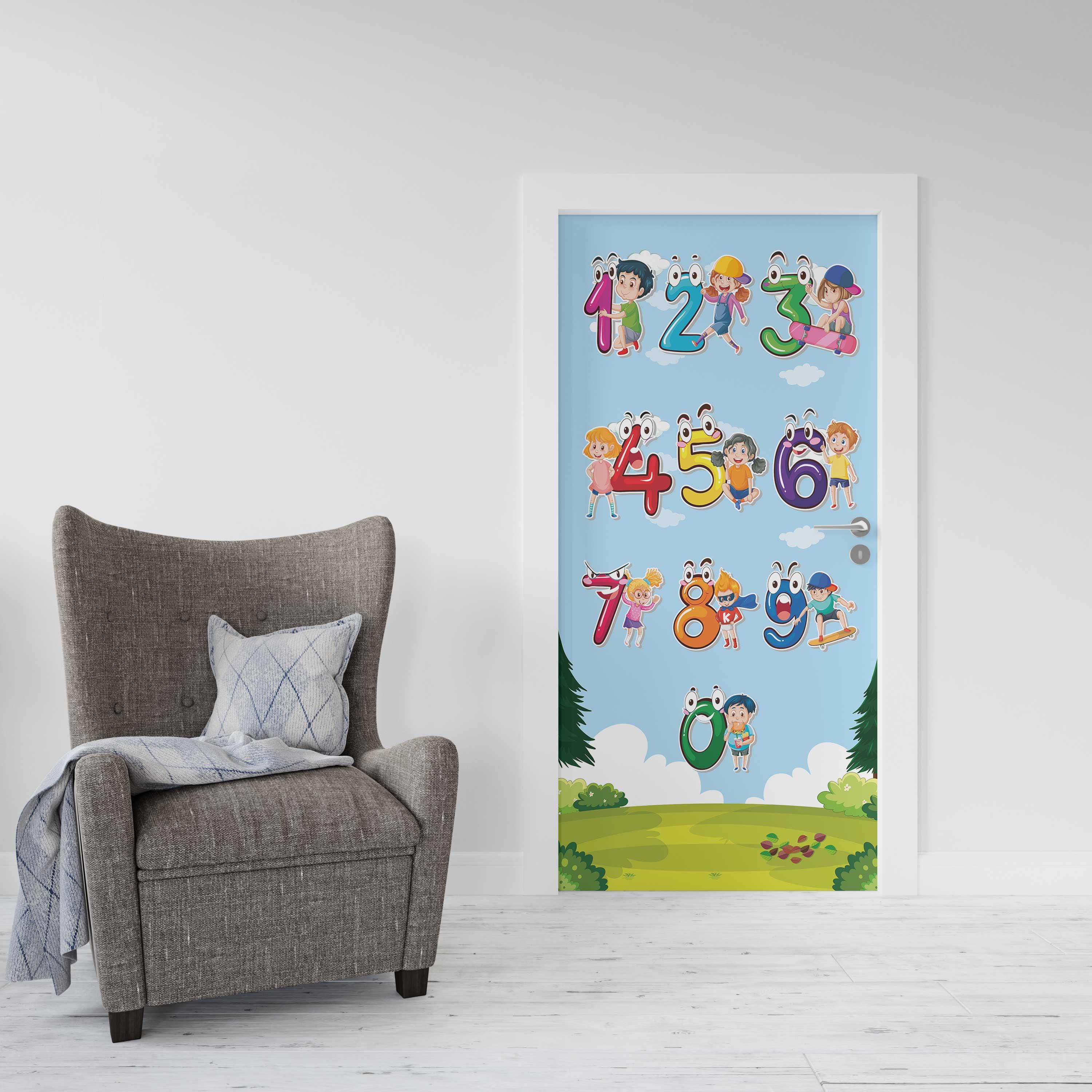 Kapı Giydirme Kapı Sticker Folyosu Rakamlar