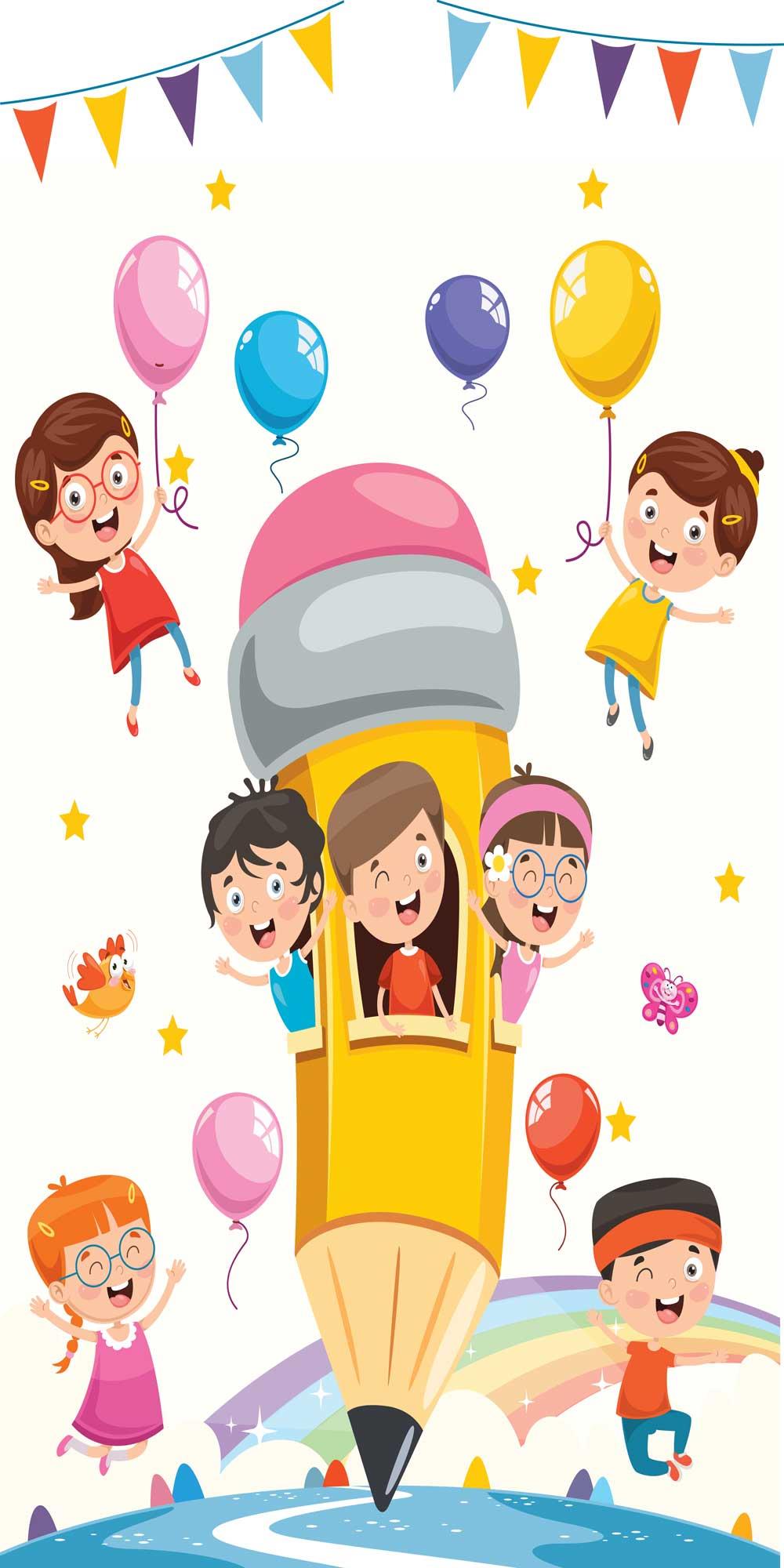 Kapı Giydirme Kapı Sticker Folyosu Kalem Balon