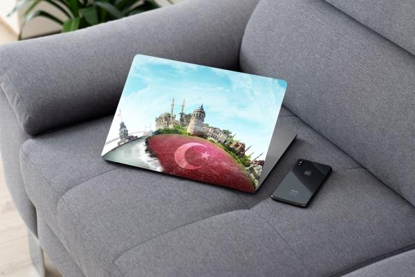 Laptop Sticker Notebook Pc Kaplama Etiketi İstanbulun Simgeleri