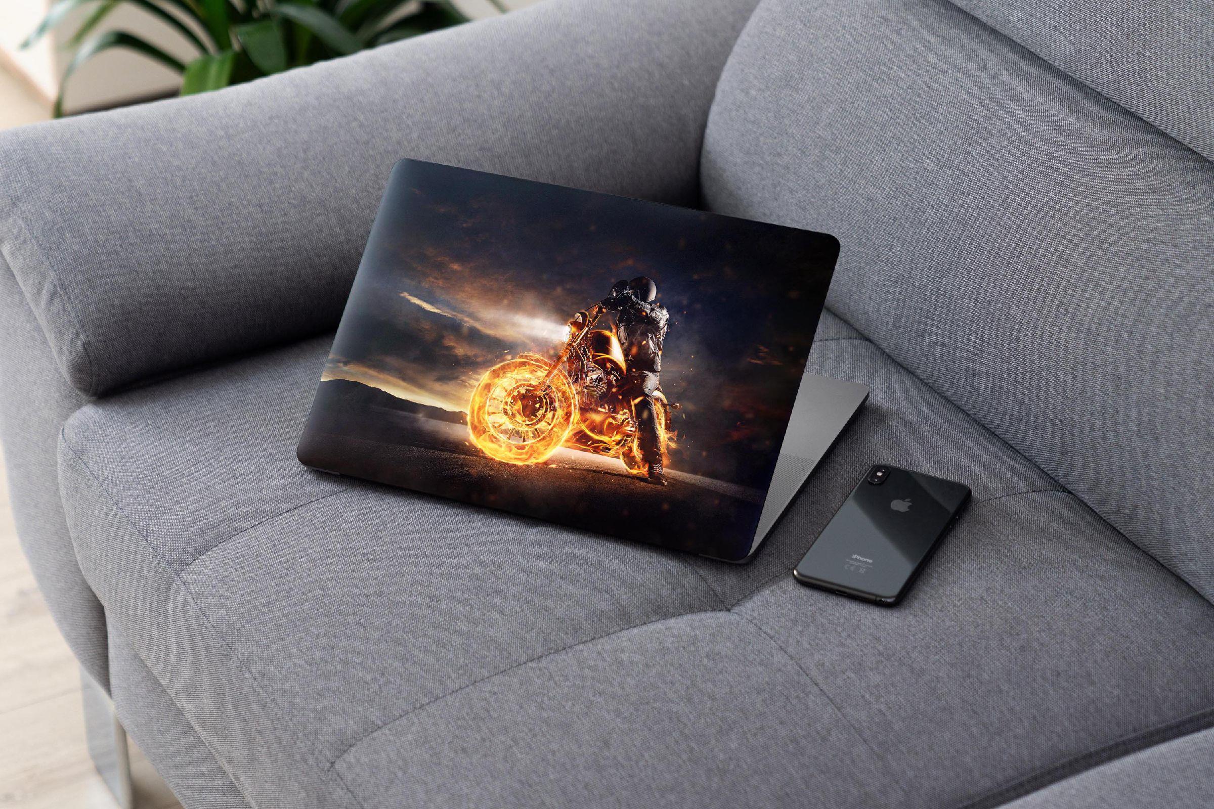 Laptop Sticker Notebook Pc Kaplama Etiketi Motorsiklet