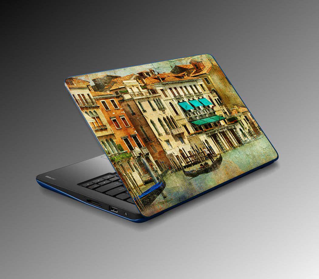 Laptop Sticker Notebook Pc Kaplama Etiketi Venice Vintage