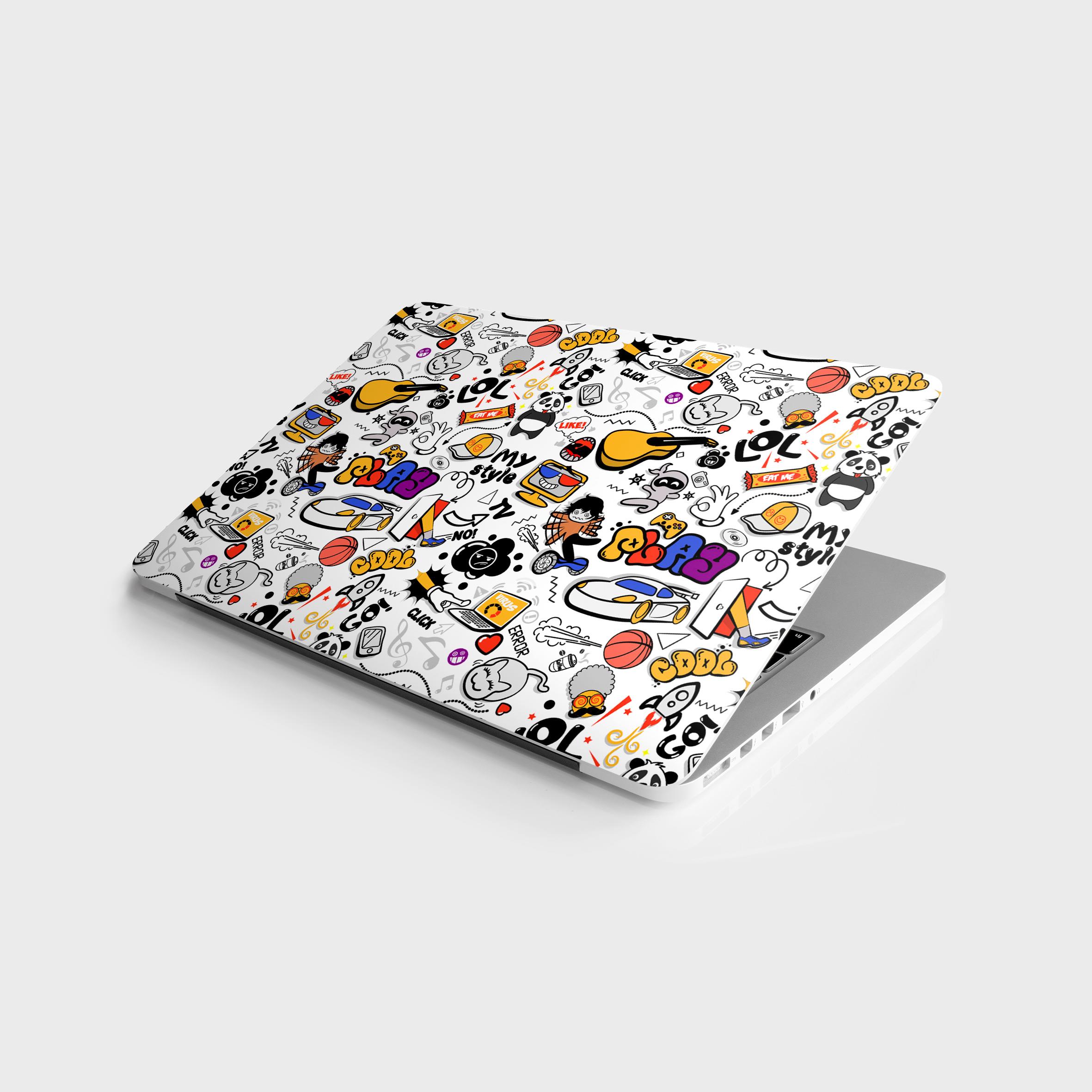 Laptop Sticker Bilgisayar Notebook Pc Kaplama Etiketi Play Lol