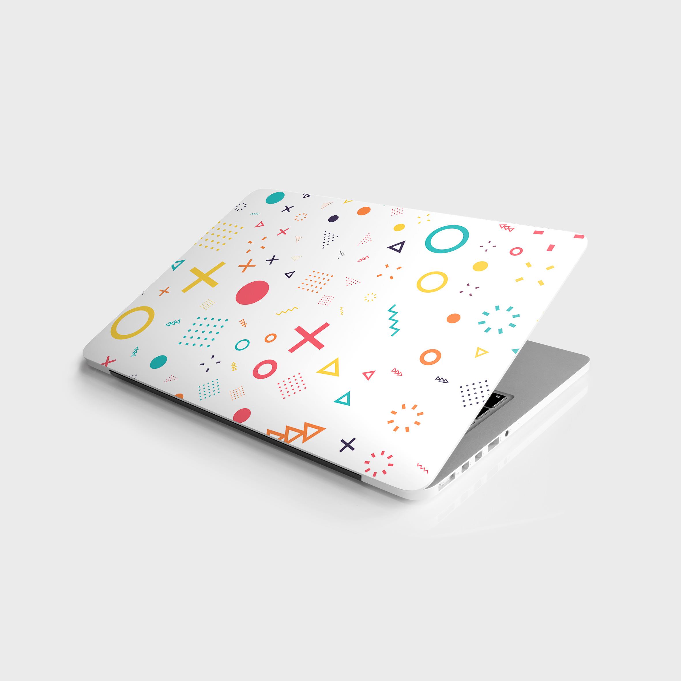Laptop Sticker Bilgisayar Notebook Pc Kaplama Etiketi Geometrik Çizim