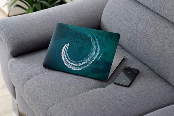 Laptop Sticker Notebook Pc Kaplama Etiketi Dalga