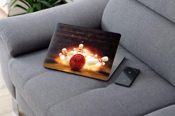 Laptop Sticker Notebook Pc Kaplama Etiketi Bowling
