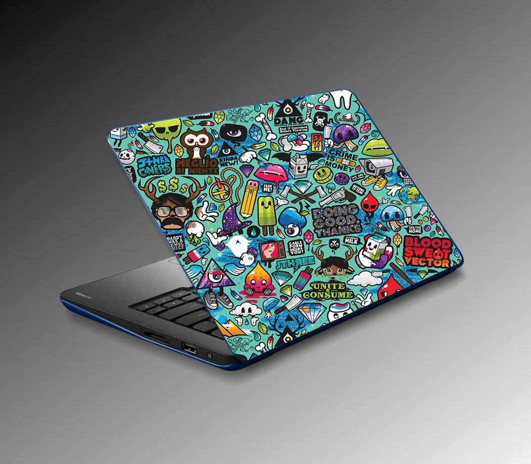 Laptop Sticker Notebook Pc Kaplama Etiketi Blood
