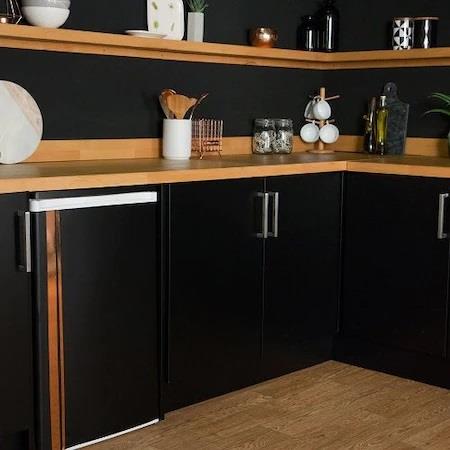 Mat Siyah Mobilya Dolap Kaplama Folyosu 61 CM x 1 METRE