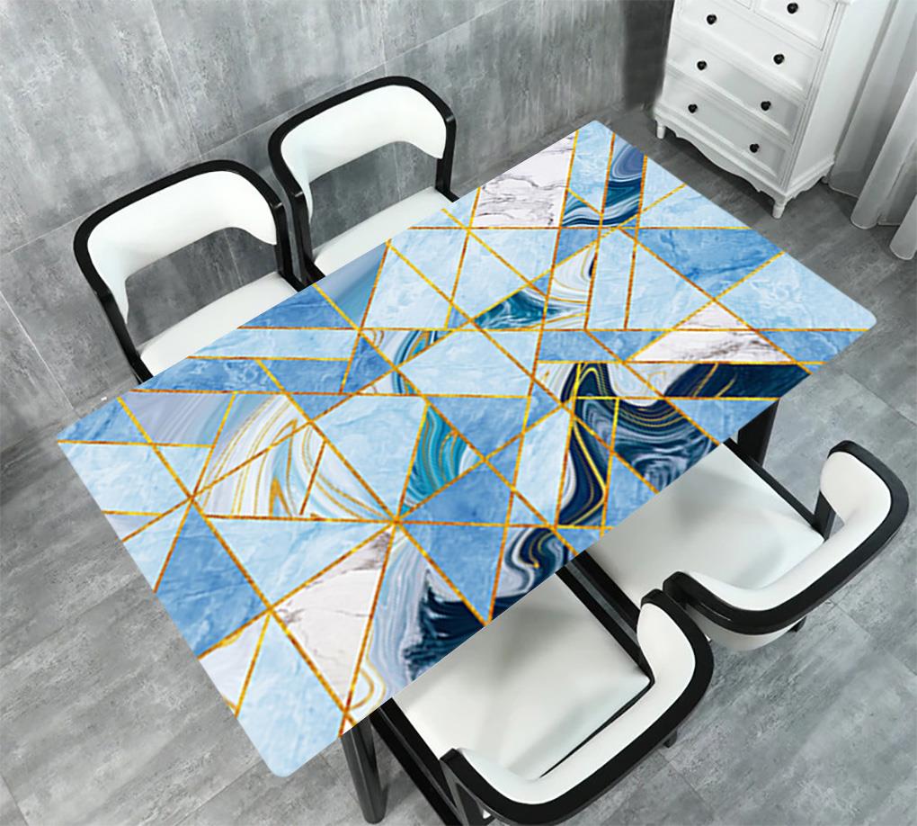 Masa Kaplama Folyosu Mobilya Masa Kaplama Folyoları Geometrik Mermer Desen