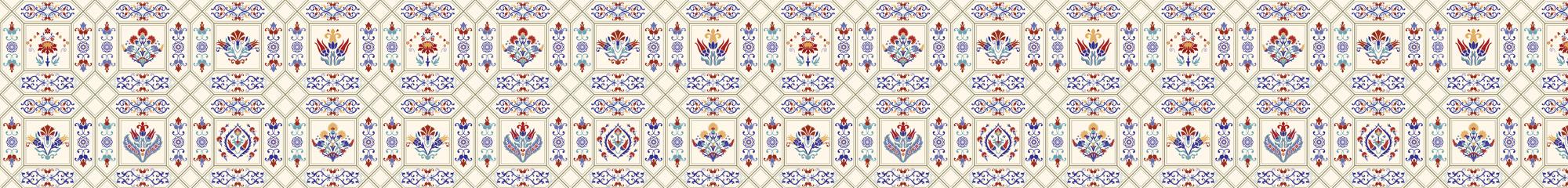 Mutfak Tezgah Arası Folyo Fayans Kaplama Folyosu Osmanlı Motif