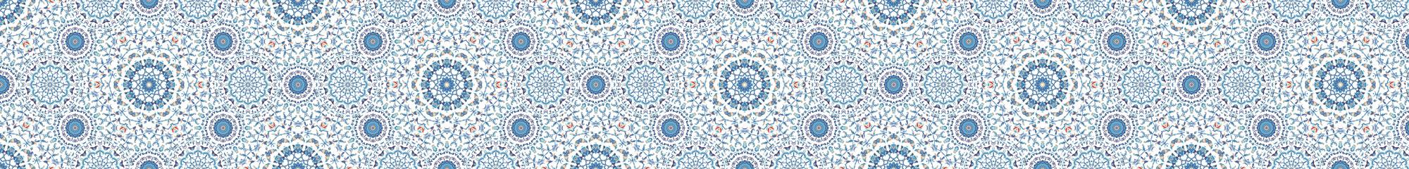 Mutfak Tezgah Arası Folyo Fayans Kaplama Folyosu Suluboya Arabic Design