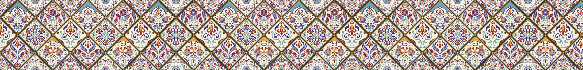 Mutfak Tezgah Arası Folyo Fayans Kaplama Folyosu Türk Osmanlı Motif 2