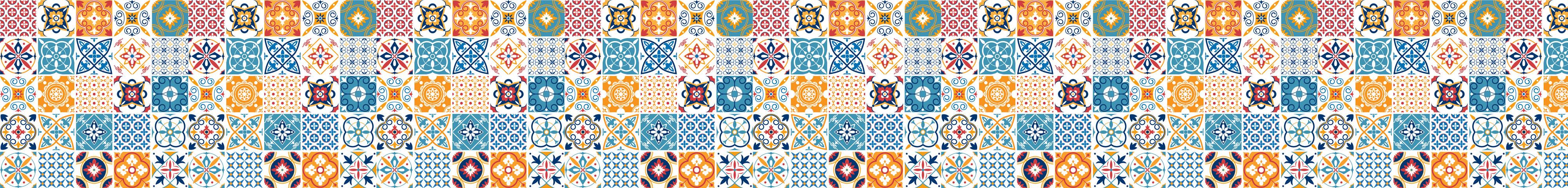 Mutfak Tezgah Arası Folyo Fayans Kaplama Folyosu Fayans Deseni