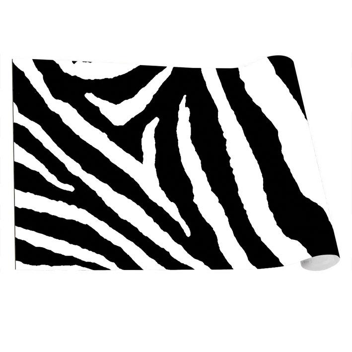 Mutfak Tezgah Arası Folyo Fayans Kaplama Folyosu Zebra Desen