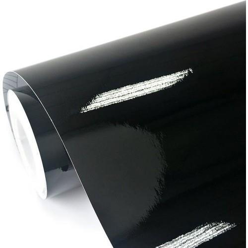 Parlak Siyah Mobilya Dolap Kaplama Folyosu 61 CM x 1 METRE