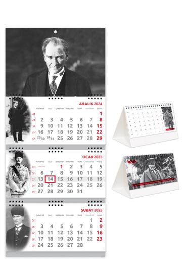 2026 Atatürk Gemici Takvimi + Atatürk Piramit Takvimi Set