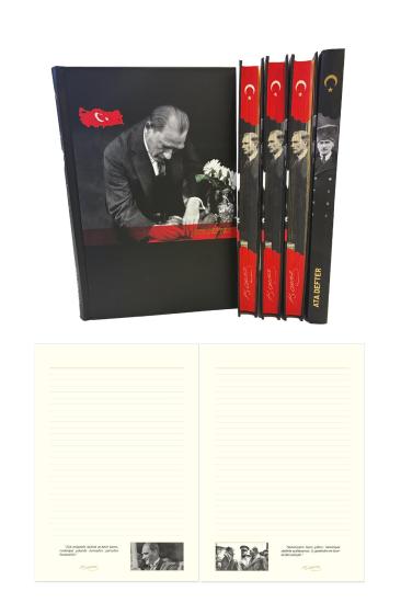 2027 Atatürk Yıılık Planlayıcı Defter Kenar Boyalı 17x24 cm