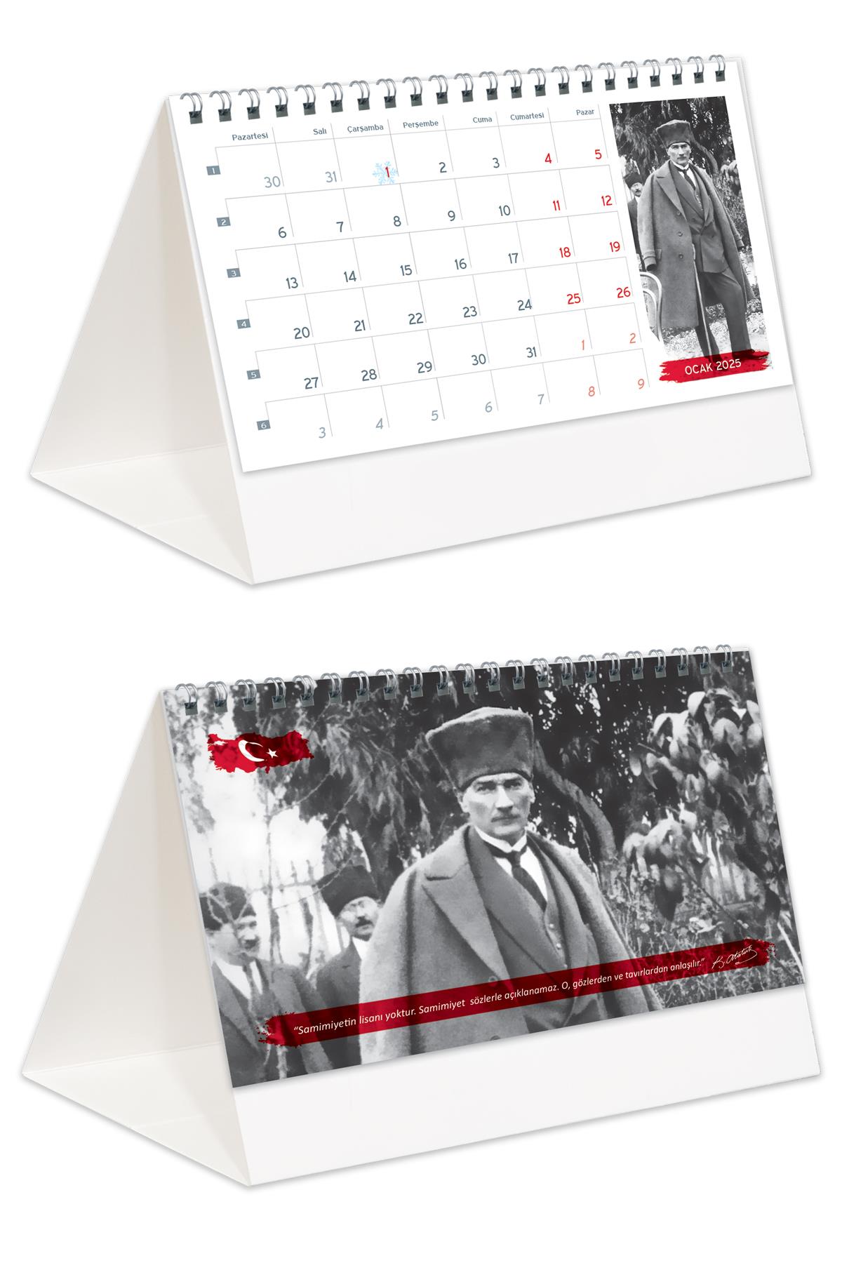 2026 Atatürk Gemici Takvimi + Atatürk Piramit Takvimi + Atatürk Ajandası Set