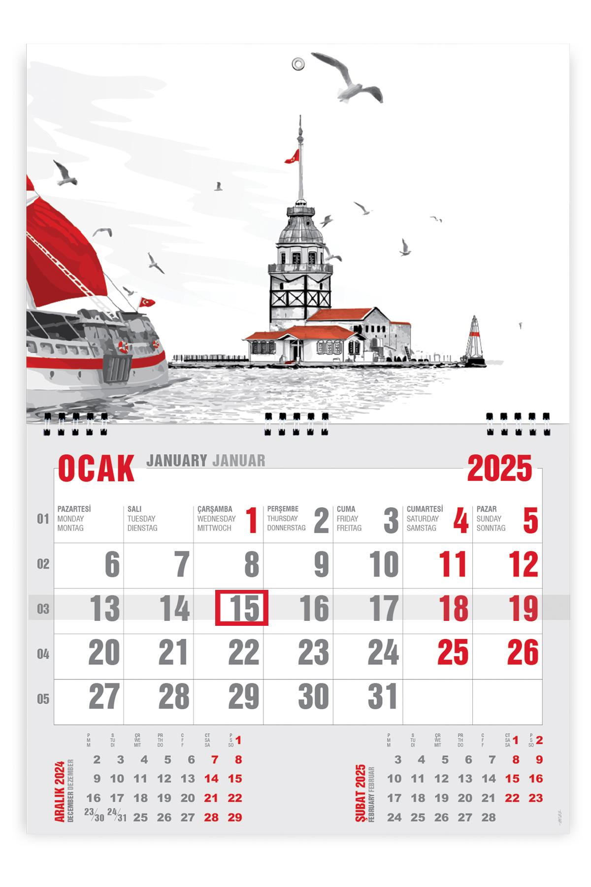 2026 Ekonomik Gemici Takvimi + İstanbul Piramit Takvimi