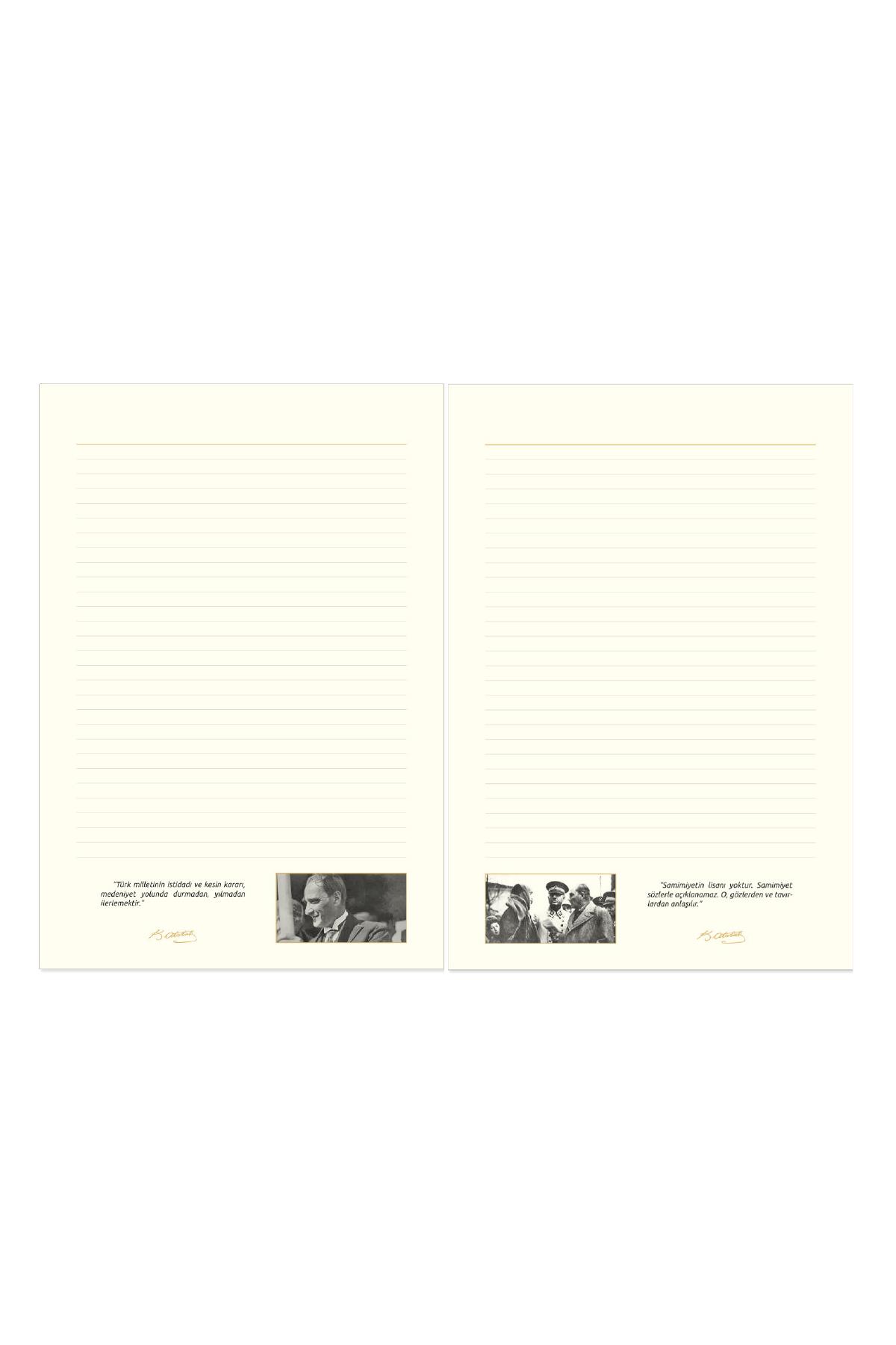 2027 Atatürk Yıılık Planlayıcı Defter Kenar Boyalı 17x24 cm