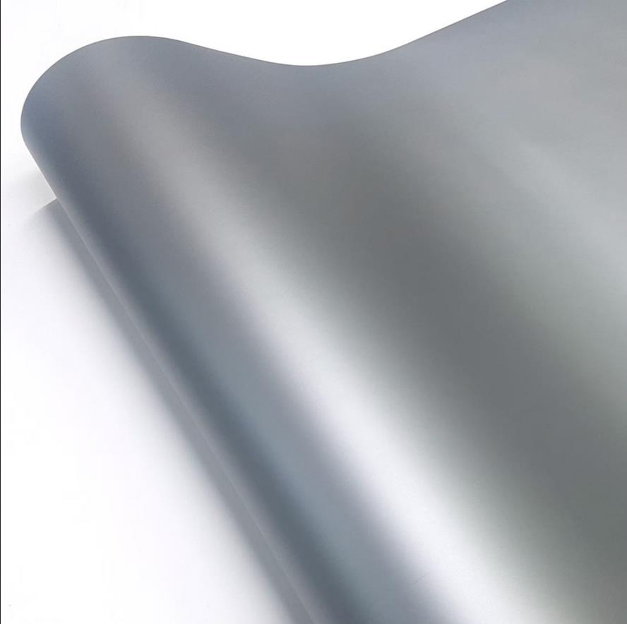 Silver Gümüş Renk Yapışkanlı Folyo Mat Yüzey 61 Cm 1 Metre