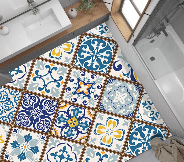 Yer Kaplama Zemin Kaplama Folyosu 65x130 cm Ottoman Motifs