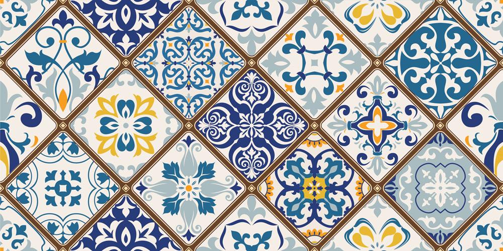 Yer Kaplama Zemin Kaplama Folyosu 65x130 cm Ottoman Motifs