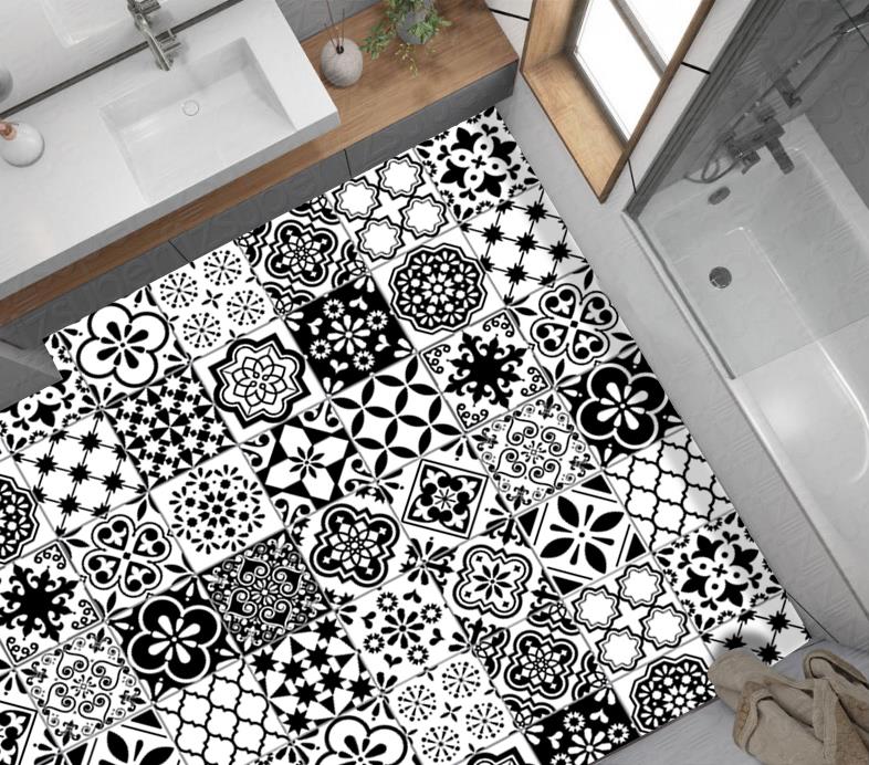 Yer Kaplama Zemin Kaplama Folyosu 65x130 cm Spanish Retro Tile