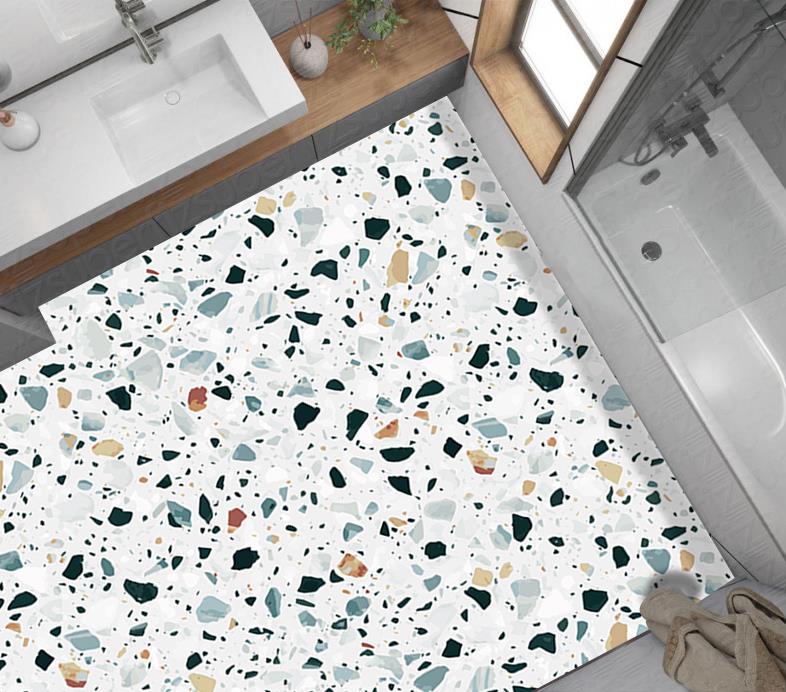 Yer Kaplama Zemin Kaplama Folyosu 65x130 cm Terrazzo Floor