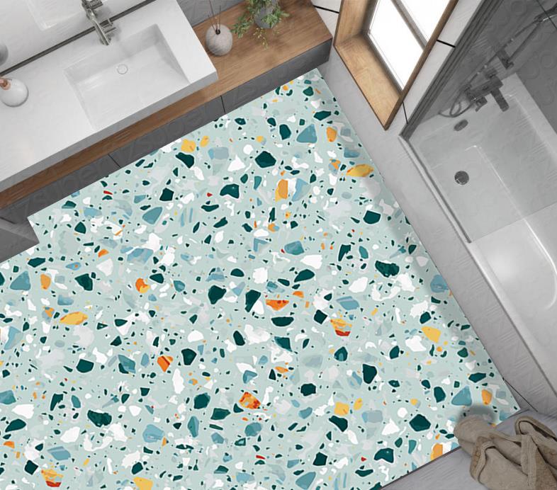 Yer Kaplama Zemin Kaplama Folyosu 65x130 cm Terrazzo Floor Color