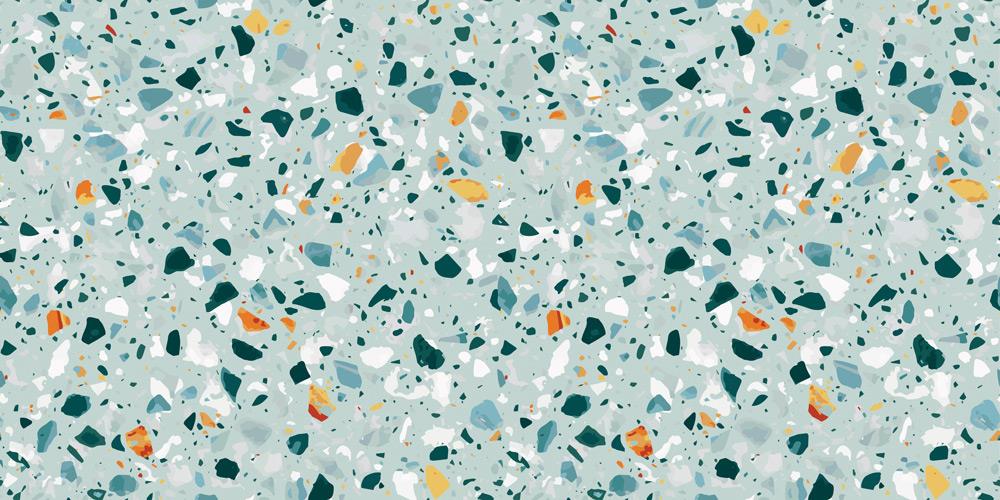 Yer Kaplama Zemin Kaplama Folyosu 65x130 cm Terrazzo Floor Color