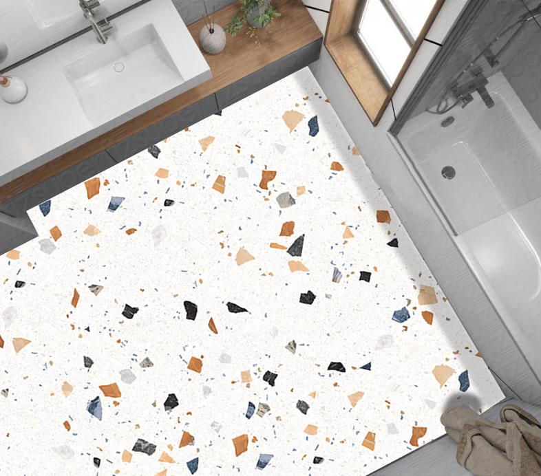 Yer Kaplama Zemin Kaplama Folyosu 65x130 cm Terrazzo Mermer