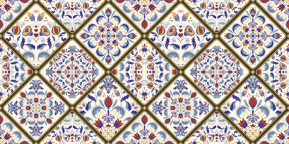 Yer Kaplama Zemin Kaplama Folyosu 65x130 cm Turkish Style