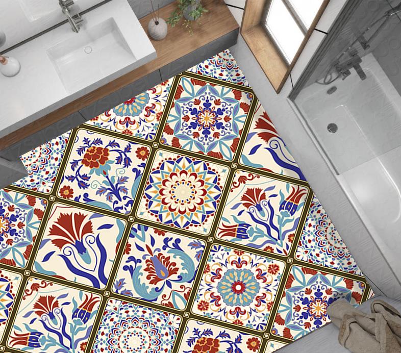 Yer Kaplama Zemin Kaplama Folyosu 65x130 cm Turkish Style Vintage