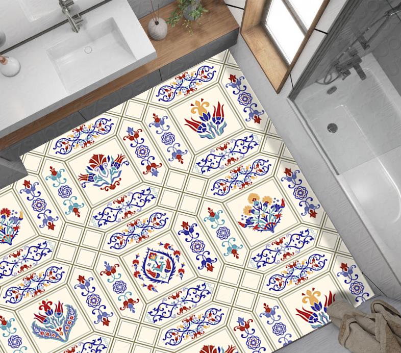 Yer Kaplama Zemin Kaplama Folyosu 65x130 cm Turk Patchwork