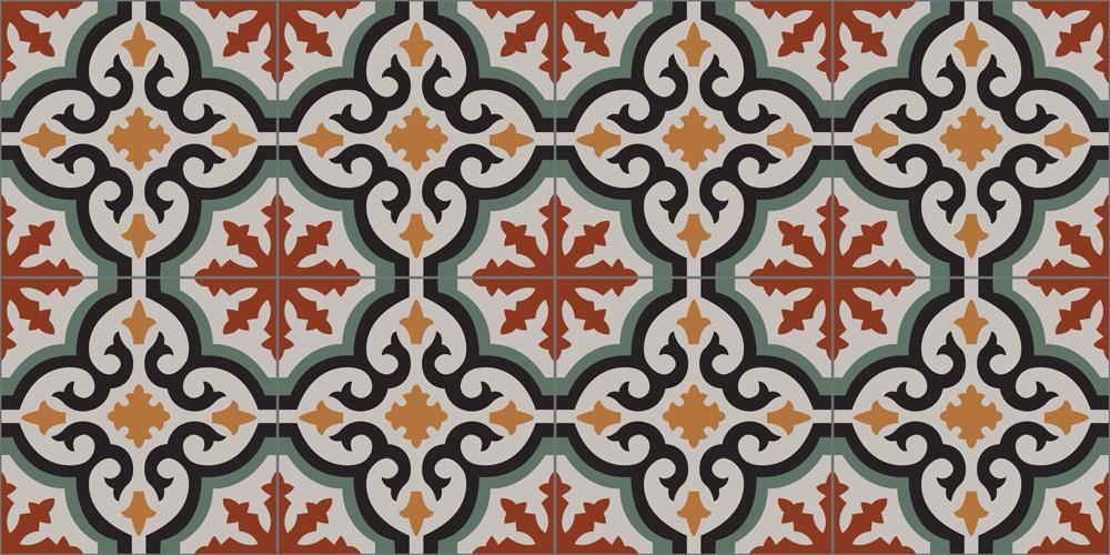 Yer Kaplama Zemin Kaplama Folyosu 65x130 cm Vintage Tiles