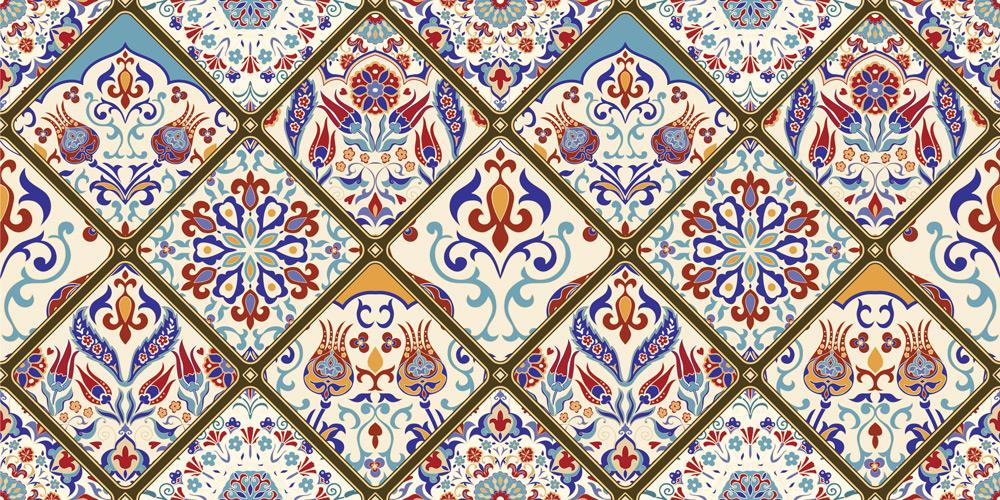 Yer Kaplama Zemin Kaplama Folyosu 65x130 cm Vintage Turkish