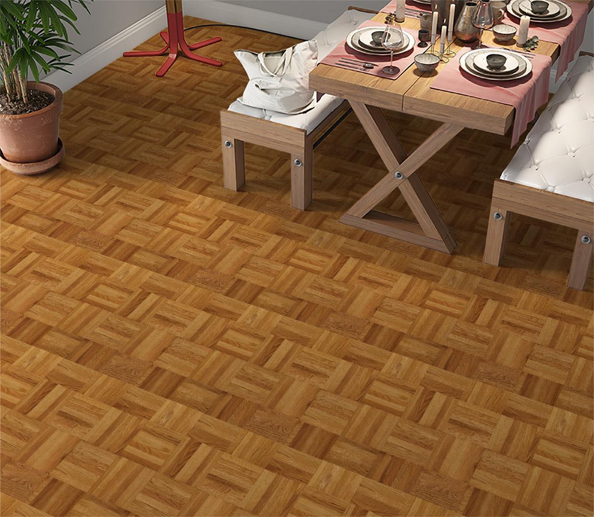 Yer Kaplama Zemin Kaplama Folyosu 65x130 cm Wooden Parquet