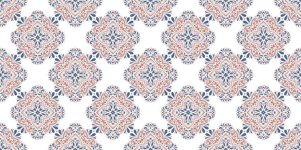 Yer Kaplama Zemin Kaplama Folyosu 65x130 cm Blue And Orange