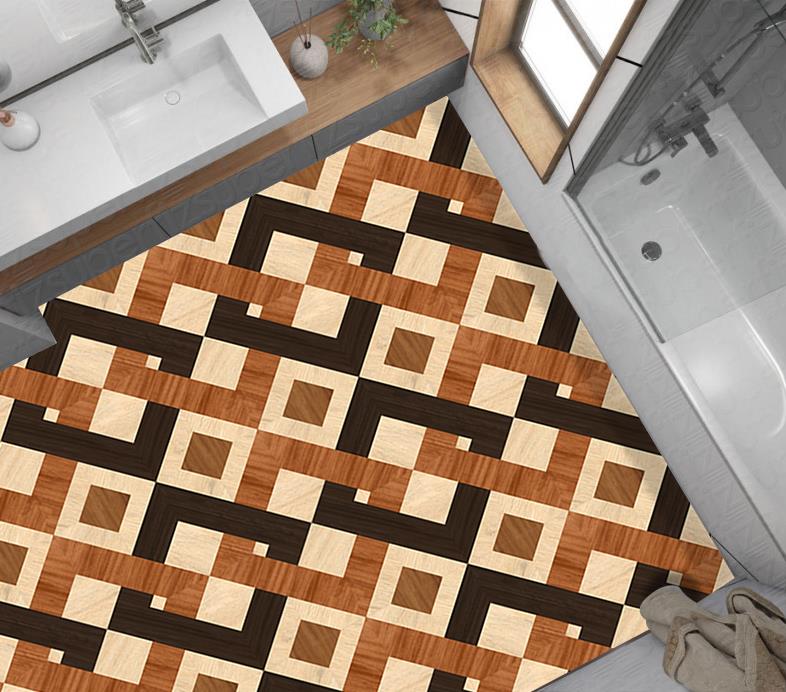 Yer Kaplama Zemin Kaplama Folyosu 65x130 cm Floor Wood Tile