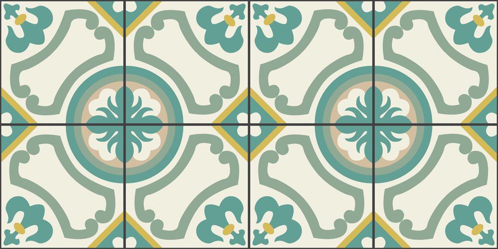 Yer Kaplama Zemin Kaplama Folyosu 65x130 cm Geometrik Desenler