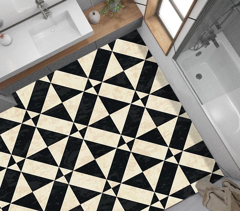 Yer Kaplama Zemin Kaplama Folyosu 65x130 cm Geometrik Zemin