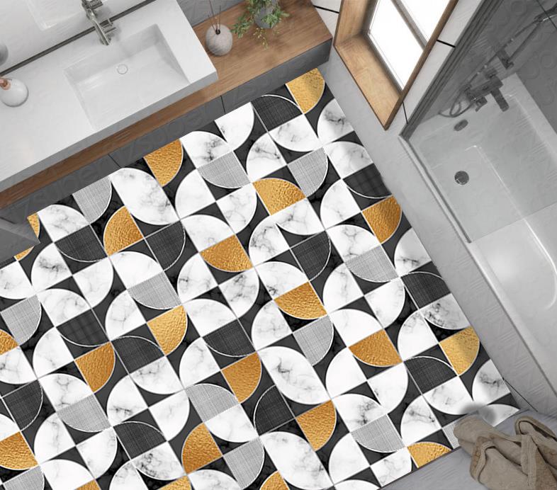 Yer Kaplama Zemin Kaplama Folyosu 65x130 cm Geometry Floor