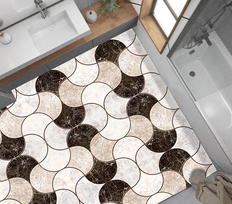 Yer Kaplama Zemin Kaplama Folyosu 65x130 cm Geometry Floor Tile