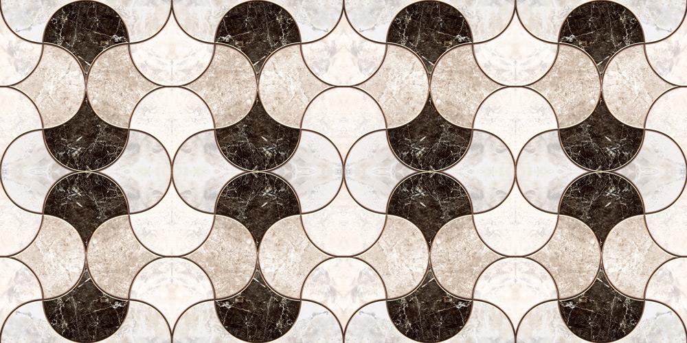 Yer Kaplama Zemin Kaplama Folyosu 65x130 cm Geometry Floor Tile