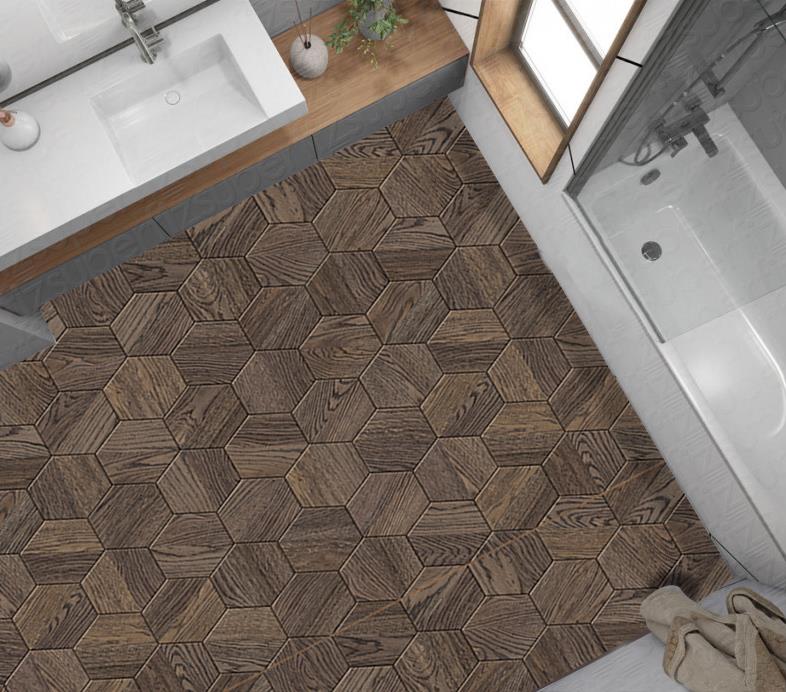 Yer Kaplama Zemin Kaplama Folyosu 65x130 cm Honeycomb Wooden