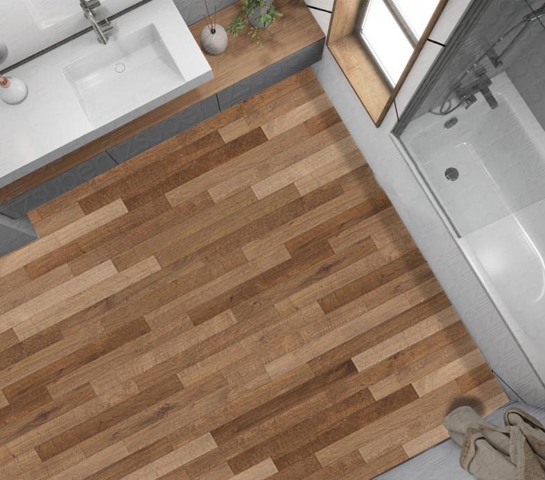 Yer Kaplama Zemin Kaplama Folyosu 65x130 cm Light Brown Parquet