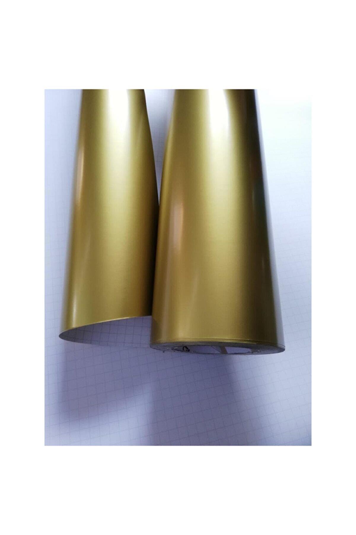 Gold Altın Renk Yapışkanlı Folyo Parlak Yüzey 122 Cm x 1 Metre